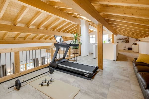 Fittnessbereich, Galerie, Dachgeschoss