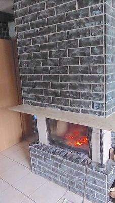 Kaminofen im Wohnzimmer