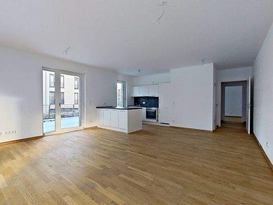 Ansicht IV: Wohn- und Esszimmer