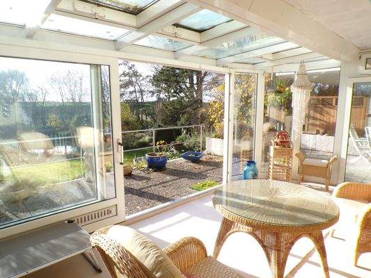 Blick auf die Terrasse