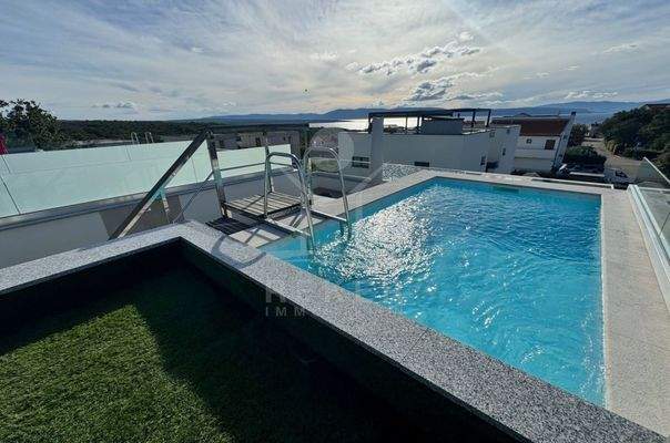 Ruhige Luxuswohnung in Njivice, Insel Krk