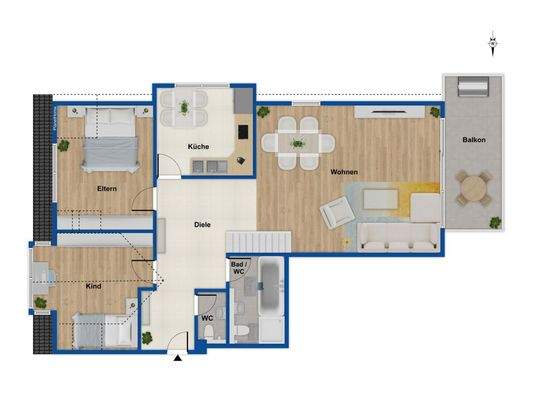 Grundriss Dachgeschoss