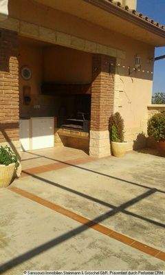 Kochplatz auf der Terrasse