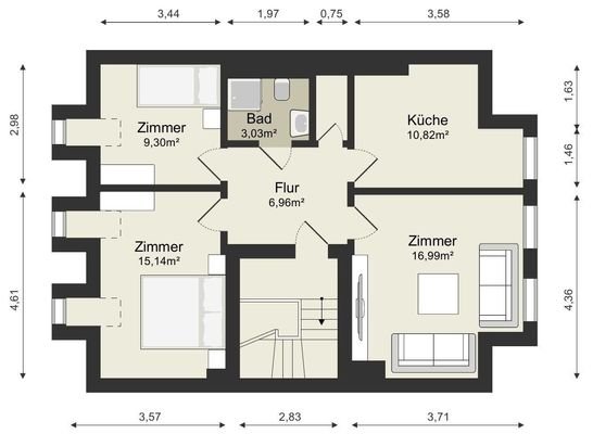 Grundriss Dachgeschoss