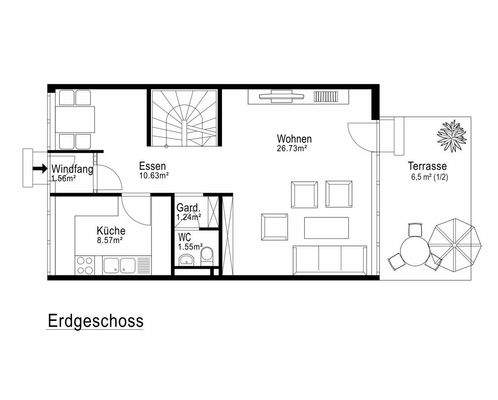 Grundriss Erdgeschoß