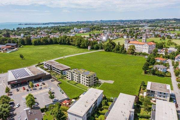 Wohnanlage Pappelweg, Lochau - Luftbild Südost-Ansicht