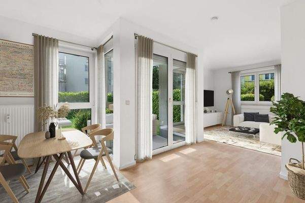 Wohn- & Esszimmer Homestaging