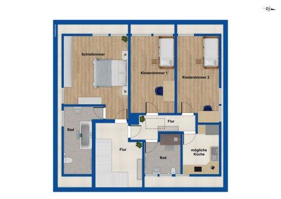 Grundriss Dachgeschoss