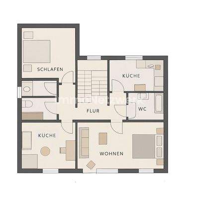 Grundriss EG, 1OG (nicht maßst