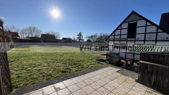 Terrassenblick in den Garten