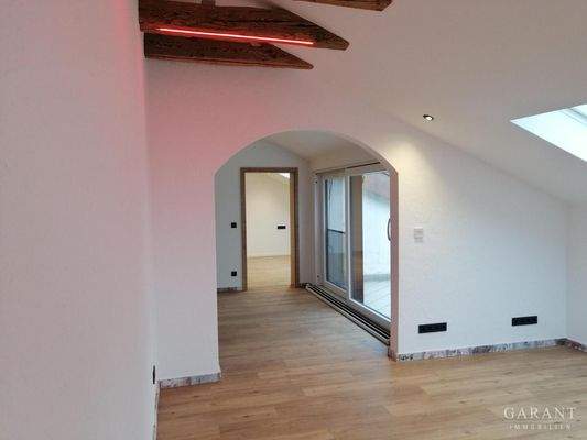 Blick aus dem Wohnzimmer