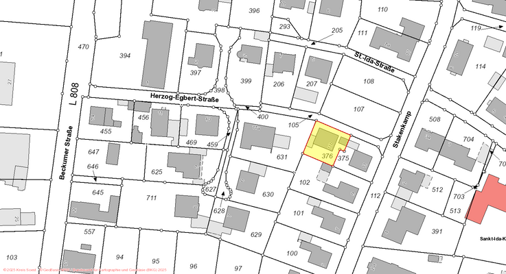 Öffentlicher Katasterplan