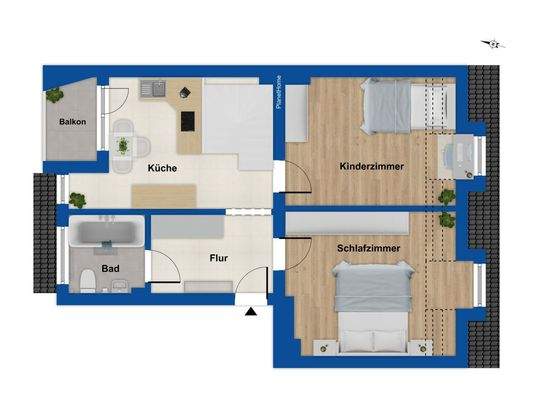 Grundriss Dachgeschoss