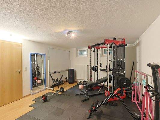 Fitness- und Hobbyraum im Untergeschoss