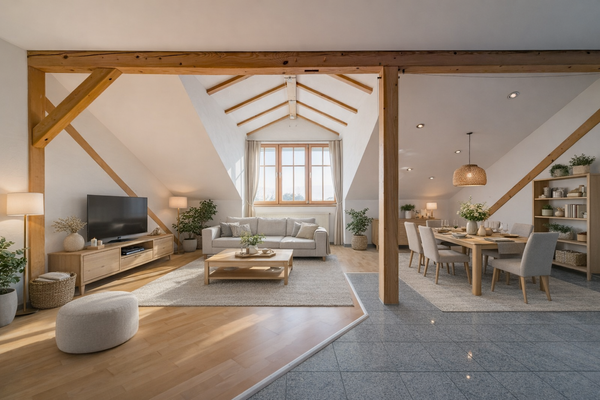 Wohnzimmer im OG - KI generiert