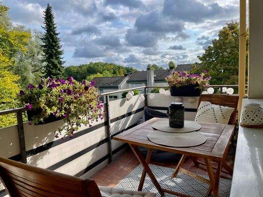 Balkon zur Gartenseite