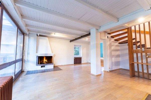 Wohnzimmer - AnbauKamin