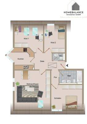 Grundriss Wohnung Nr. 60