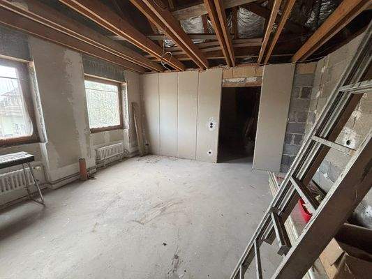 Zimmer DG um Ausbau vorbereitet