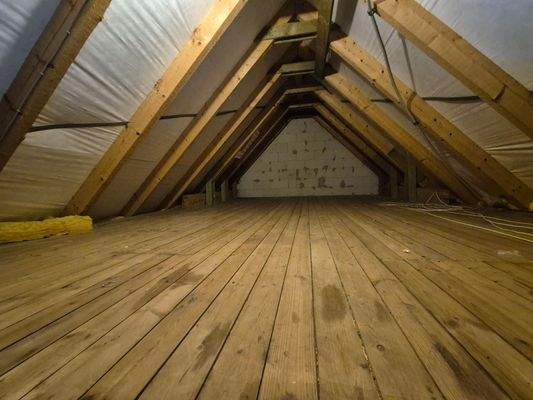 Dachboden als Stauraum