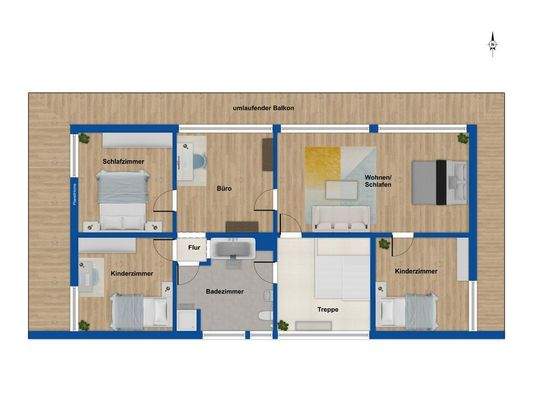 Grundriss OG Wohnhaus