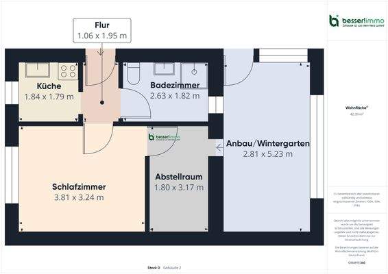 Grundriss Bungalow 2