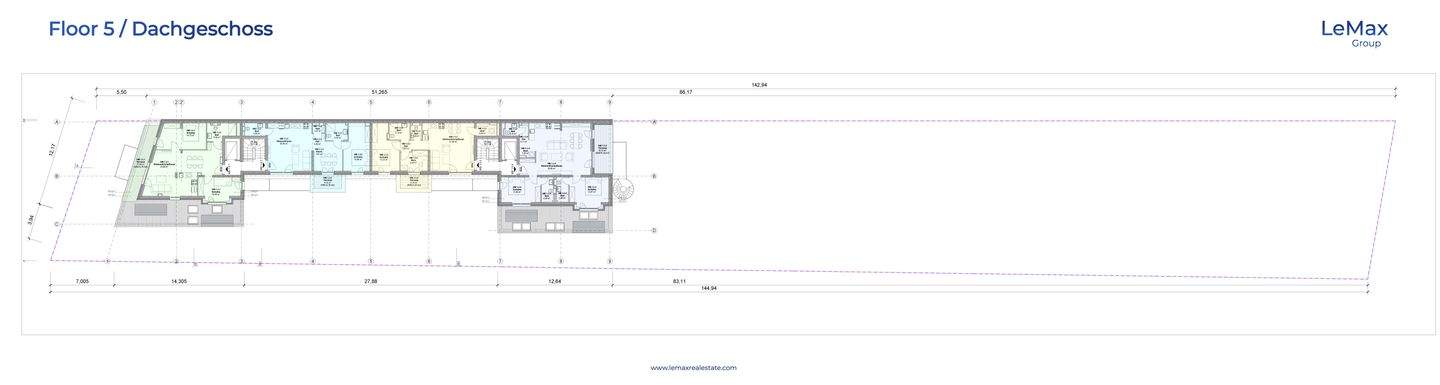 5. OG des Hauptgebäudes