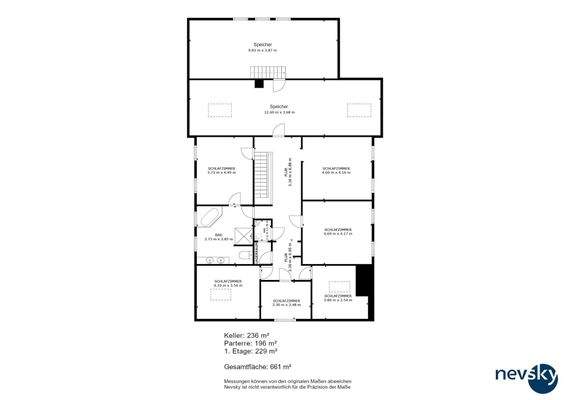 Grundriss 1. Obergeschoss
