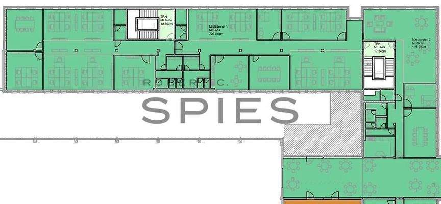 AUFTEILUNG / 2. OG / ca. 724 m²