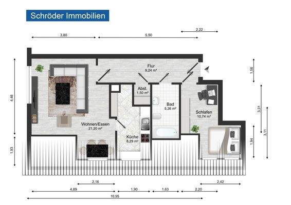 Grundriss Im kleinen Sande 1