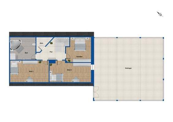 Grundriss Obergeschoss