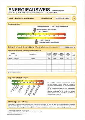 Auszug aus Energieausweis
