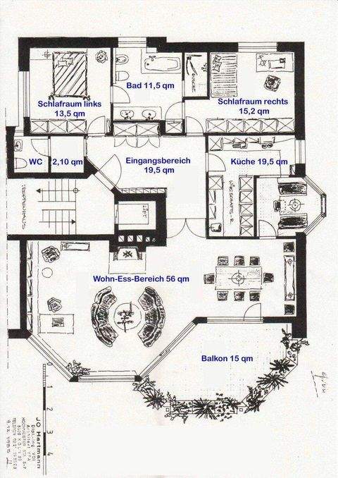 Grundriss ohne Gewähr auf Maßgenauigkeit