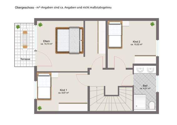 Grundriss Obergeschoss