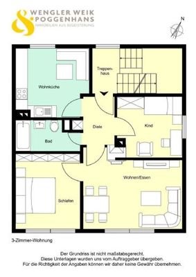 3-Zimmer-Wohnung 2. Obergeschoss