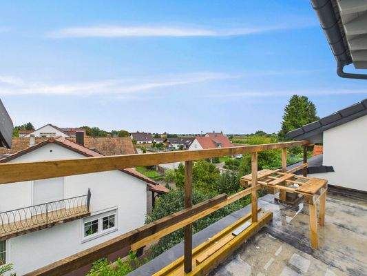 Balkon in Westausrichtung