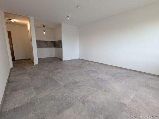 Wohnzimmer mit Küche