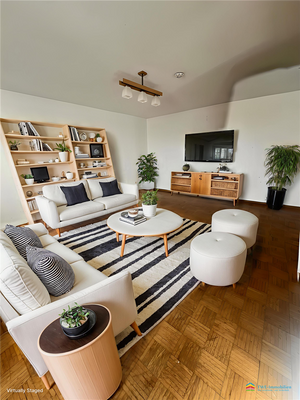 Wohnzimmer - virtually staged
