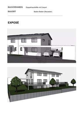 Vorder- und Rückansicht Haus