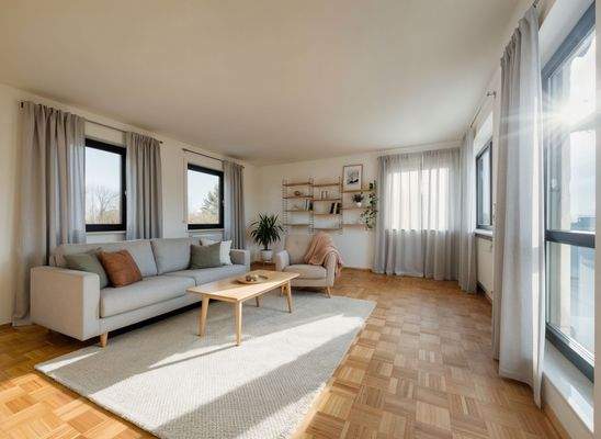 heller Wohn-, Essbereich - (KI generiert)