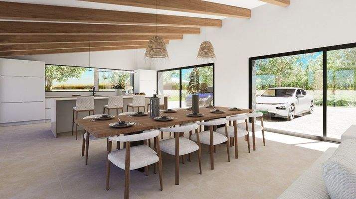 Grundstück zum Verkauf mit Projekt für exklusive Finca in Llucmajor, Mallorca