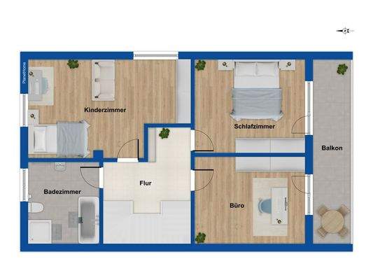 Grundriss 1. Obergeschoss