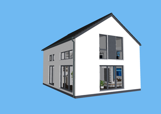 mit schönen hellen Räumen