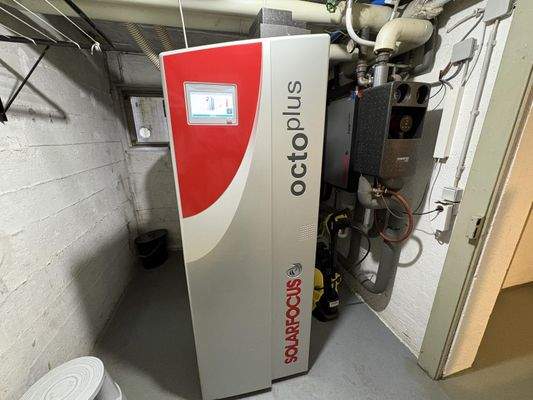 Moderne Pelletsheizung