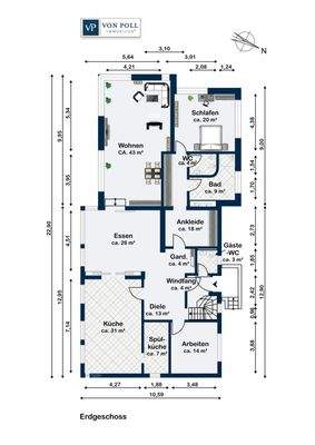 Grundriss Erdgeschoss