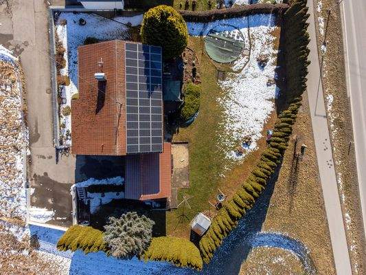 Hausansicht von oben