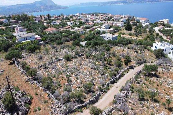 Kreta, Kokkino Chorio: Grundstück mit unverbautem Meerblick zu verkaufen
