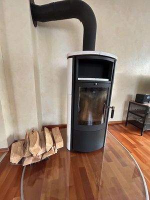 Kaminofen im Wohnzimmer