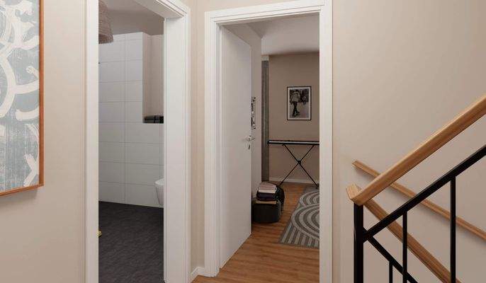 Helle und freundliche Flurbereiche