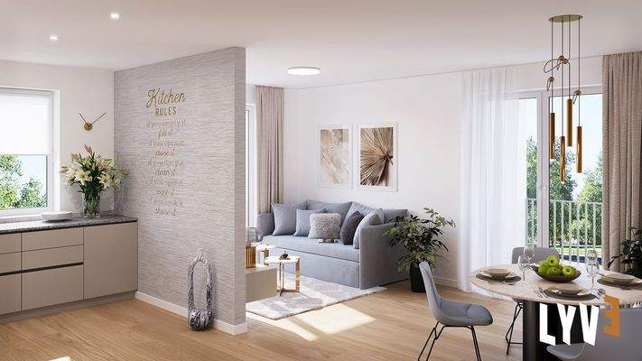 Visualisierung 2 Zimmer